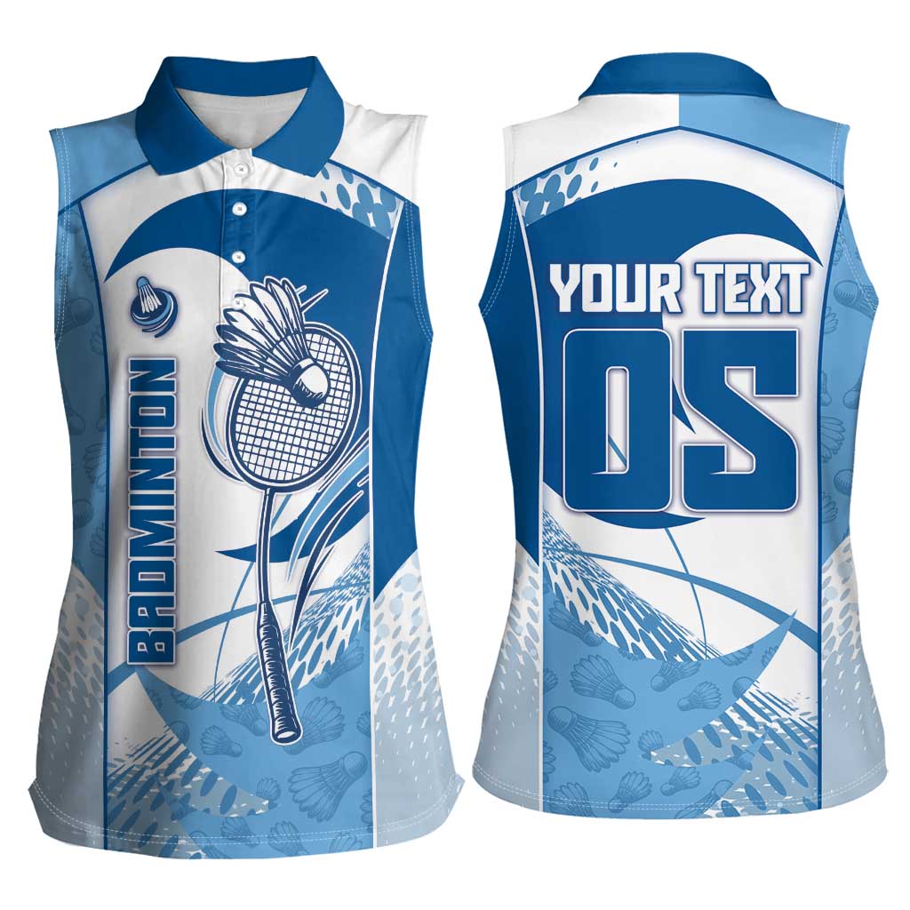 Custom Badminton Women Sleeveless Polo Shirt Dynamic Swoosh