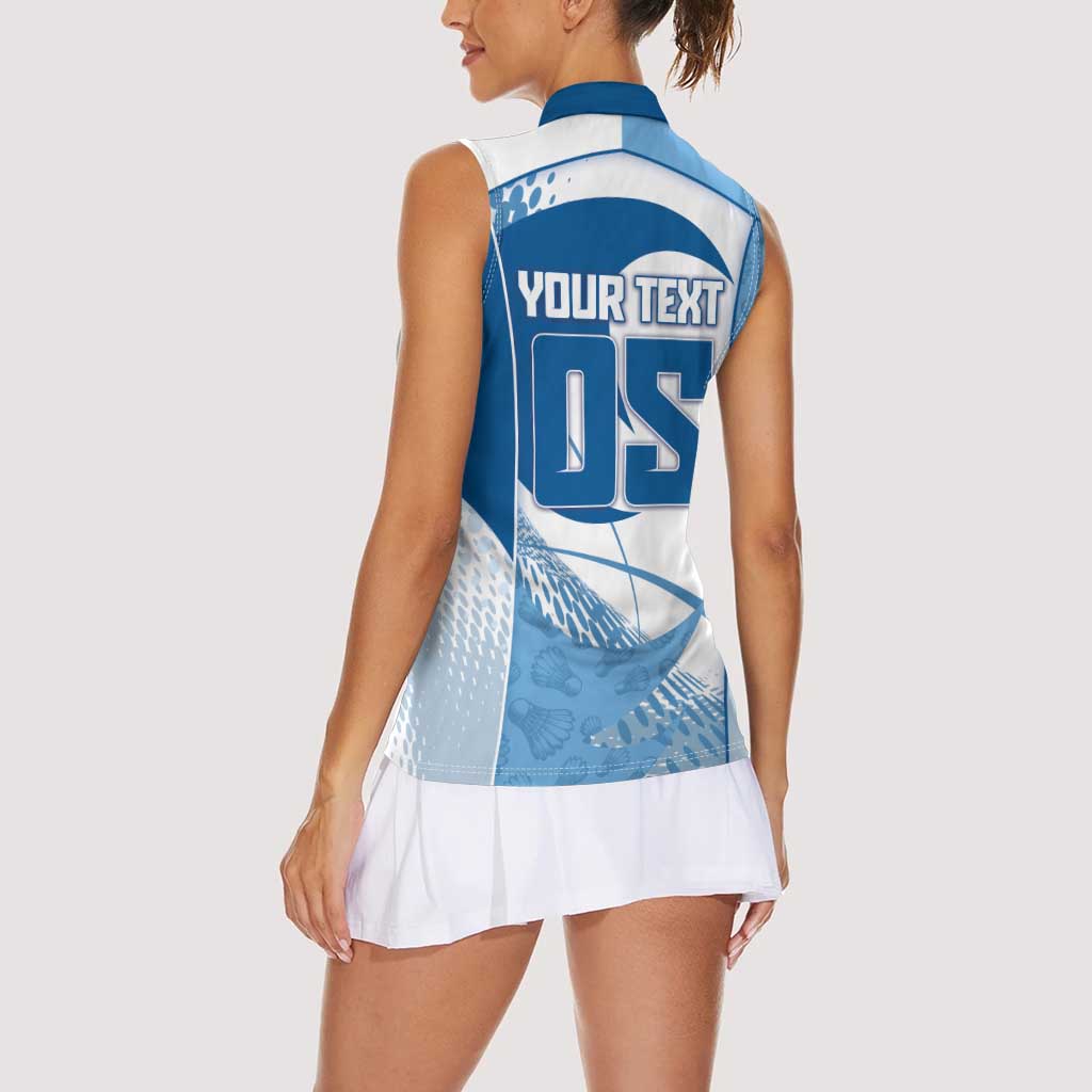 Custom Badminton Women Sleeveless Polo Shirt Dynamic Swoosh