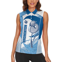 Custom Badminton Women Sleeveless Polo Shirt Dynamic Swoosh