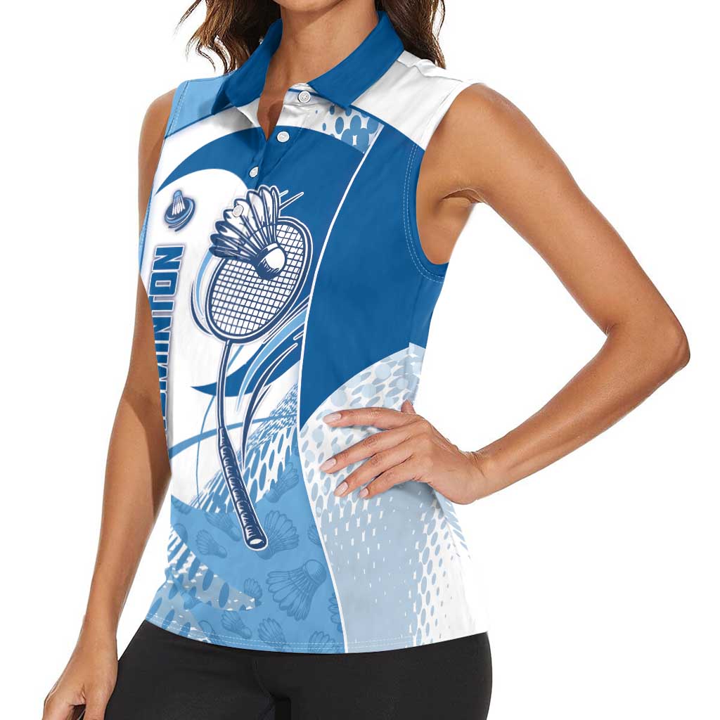 Custom Badminton Women Sleeveless Polo Shirt Dynamic Swoosh