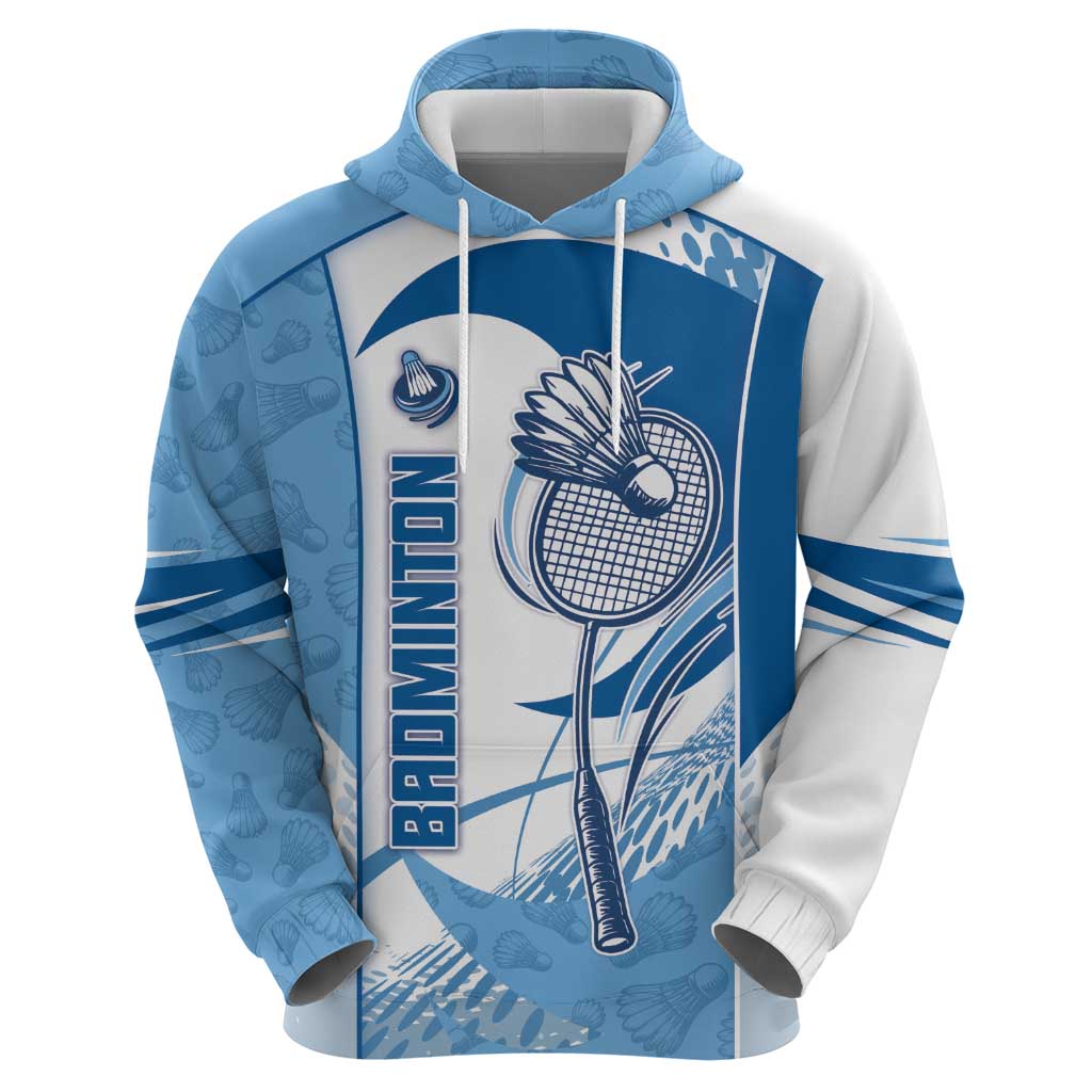 Custom Badminton Zip Hoodie Dynamic Swoosh