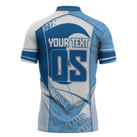 Custom Badminton Zipper Polo Shirt Dynamic Swoosh