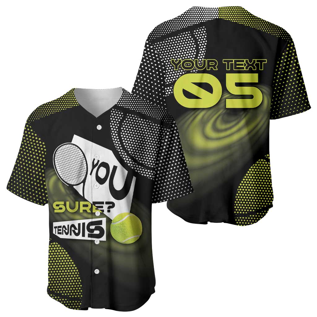 Custom Tennis Baseball Jersey Grand Slam Style