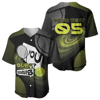 Custom Tennis Baseball Jersey Grand Slam Style