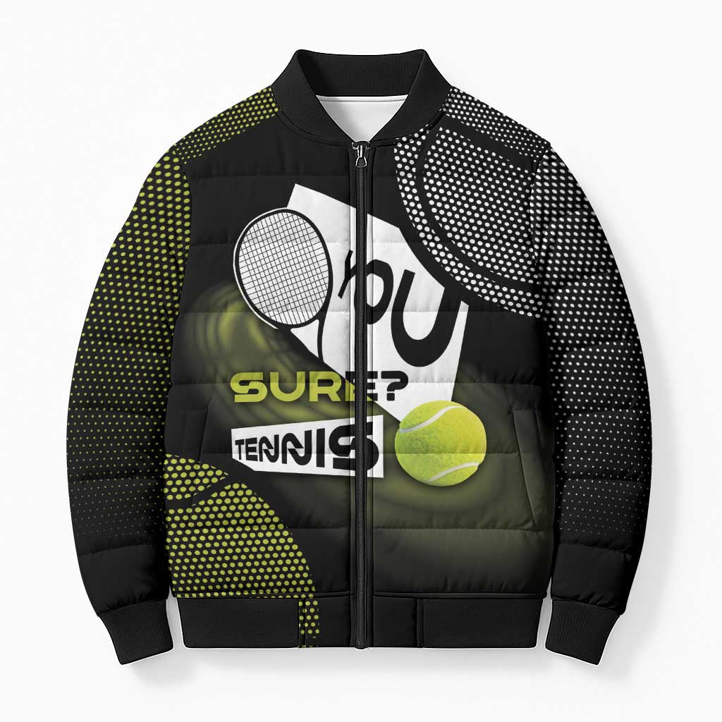 Custom Tennis Bomber Puffer Jacket Grand Slam Style