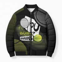 Custom Tennis Bomber Puffer Jacket Grand Slam Style
