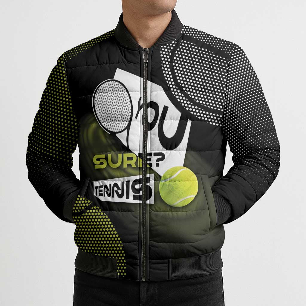 Custom Tennis Bomber Puffer Jacket Grand Slam Style
