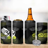 Custom Tennis 4 in 1 Can Cooler Tumbler Grand Slam Style