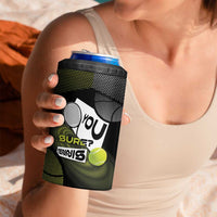 Custom Tennis 4 in 1 Can Cooler Tumbler Grand Slam Style