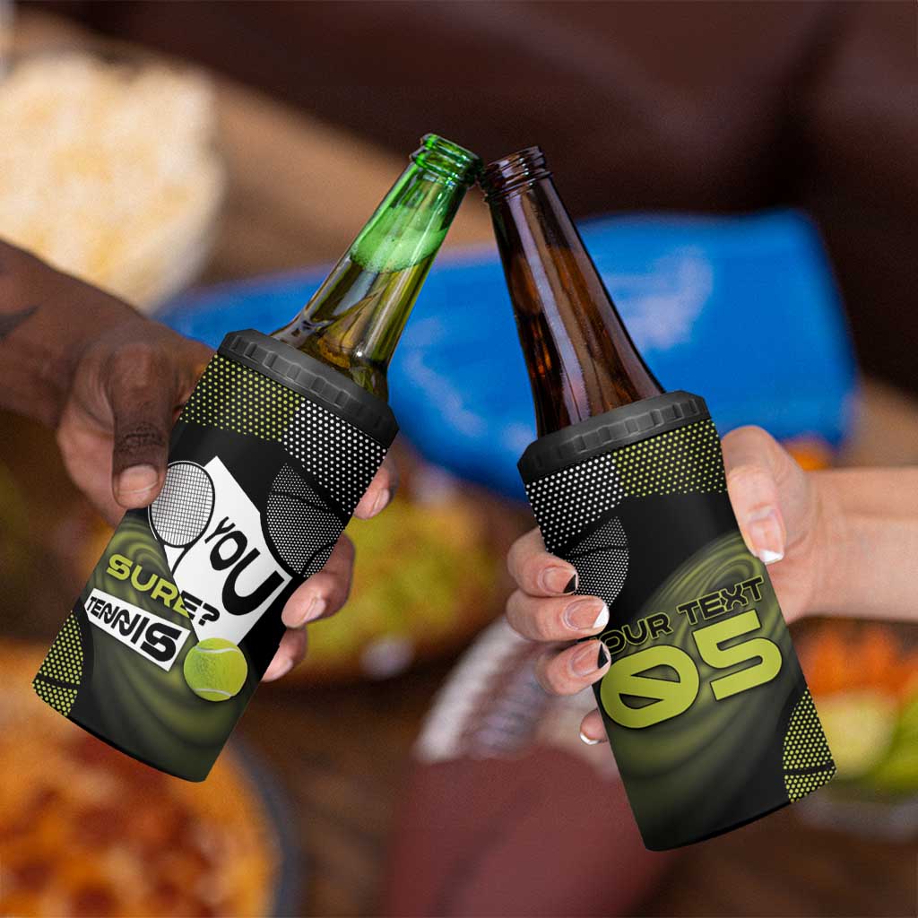 Custom Tennis 4 in 1 Can Cooler Tumbler Grand Slam Style