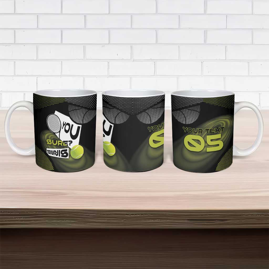 Custom Tennis Ceramic Mug Grand Slam Style
