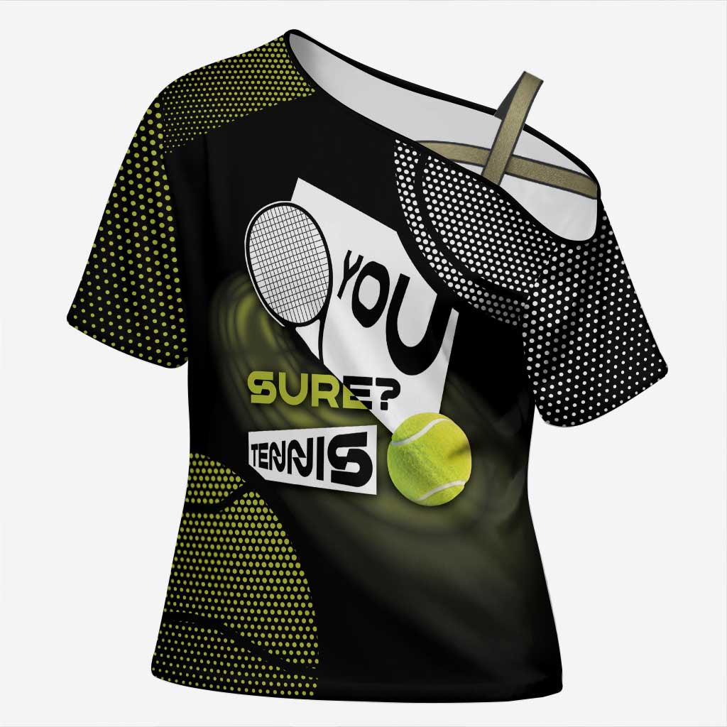 Custom Tennis Cross Shoulder Shirt Grand Slam Style
