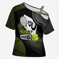 Custom Tennis Cross Shoulder Shirt Grand Slam Style