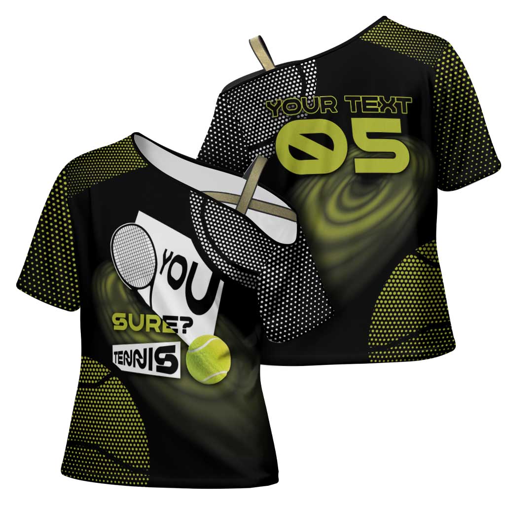 Custom Tennis Cross Shoulder Shirt Grand Slam Style