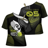 Custom Tennis Cross Shoulder Shirt Grand Slam Style