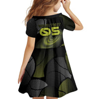 Custom Tennis Kid Short Sleeve Dress Grand Slam Style