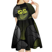 Custom Tennis Kid Short Sleeve Dress Grand Slam Style