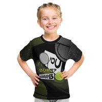 Custom Tennis Kid T Shirt Grand Slam Style