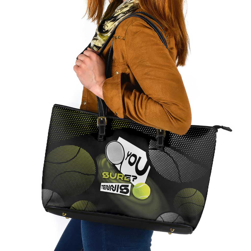 Tennis Leather Tote Bag Grand Slam Style