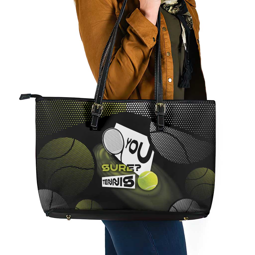 Tennis Leather Tote Bag Grand Slam Style