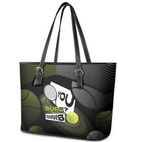 Tennis Leather Tote Bag Grand Slam Style