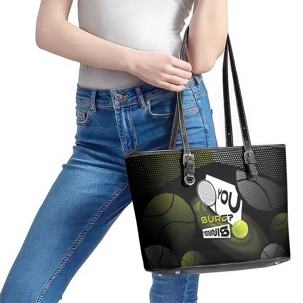 Tennis Leather Tote Bag Grand Slam Style
