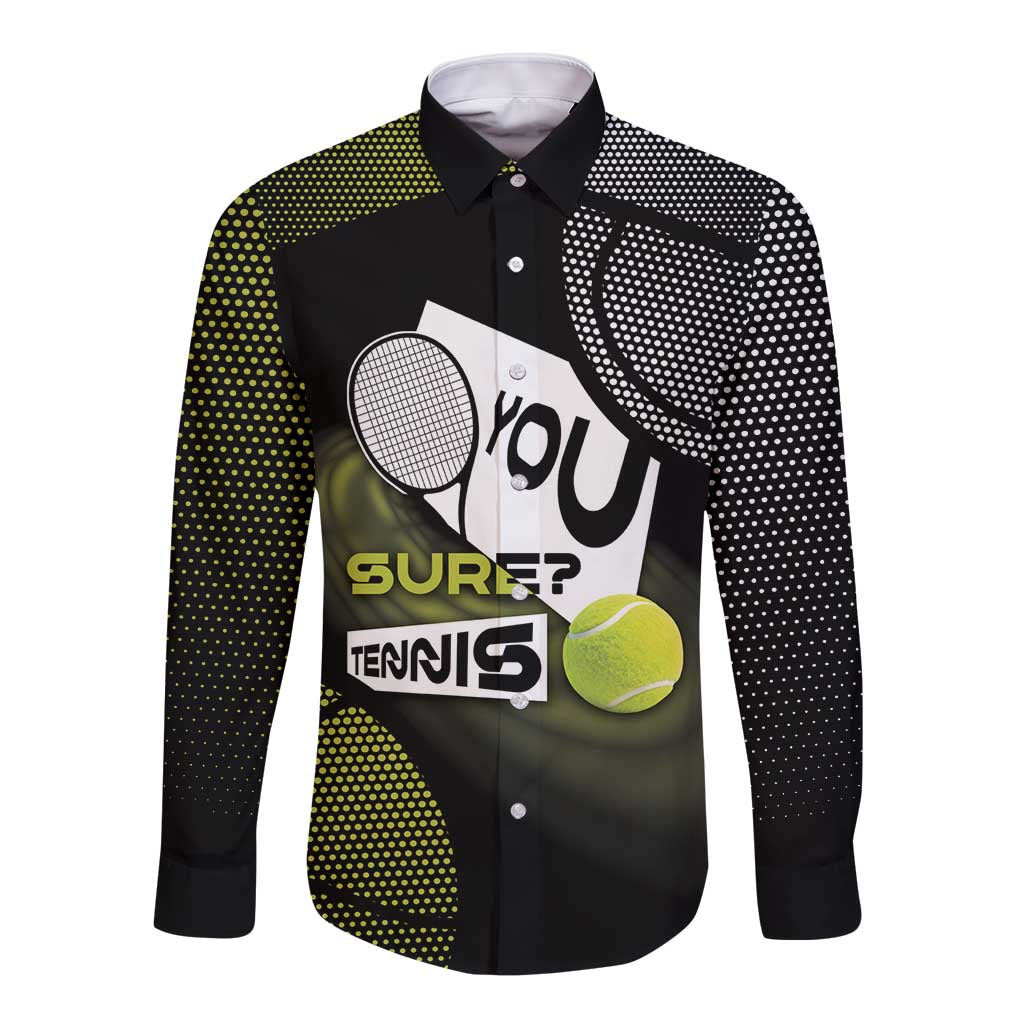 Custom Tennis Long Sleeve Button Shirt Grand Slam Style
