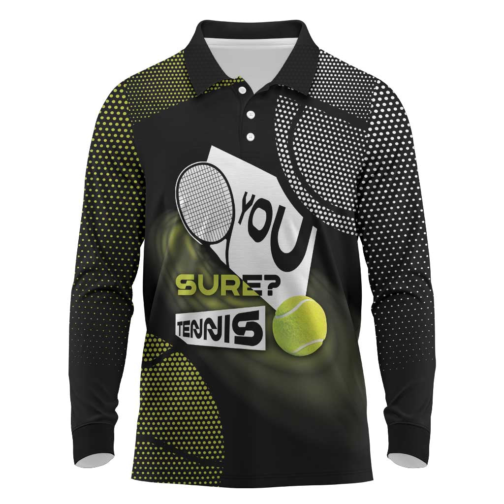 Custom Tennis Long Sleeve Polo Shirt Grand Slam Style
