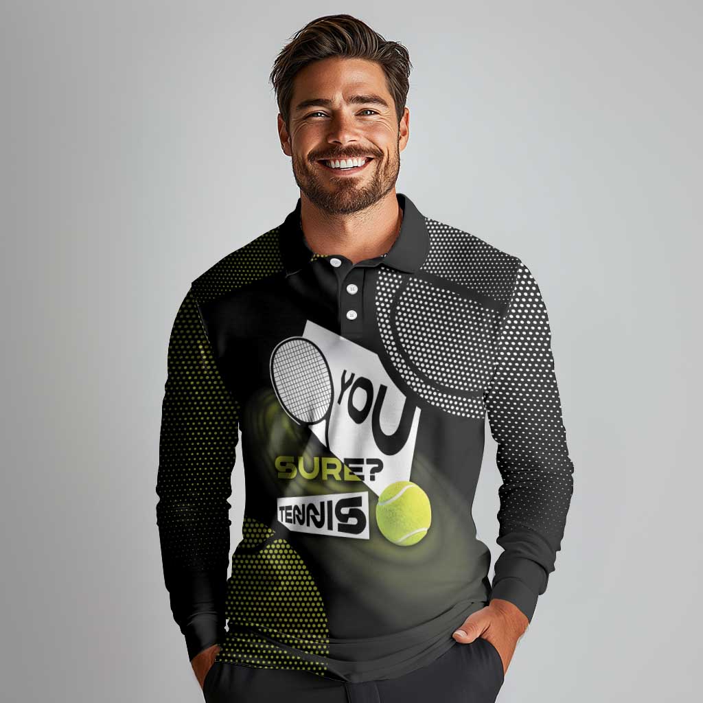 Custom Tennis Long Sleeve Polo Shirt Grand Slam Style