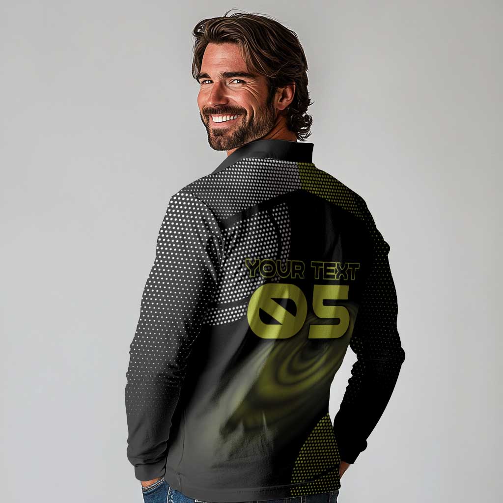 Custom Tennis Long Sleeve Polo Shirt Grand Slam Style