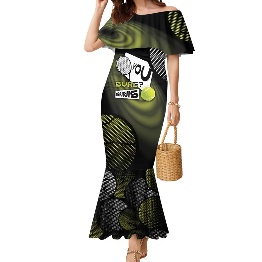 Custom Tennis Mermaid Dress Grand Slam Style