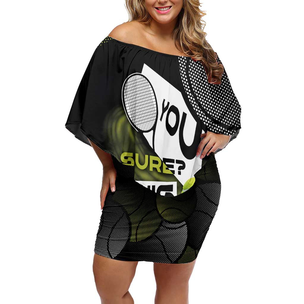 Custom Tennis Off Shoulder Short Dress Grand Slam Style