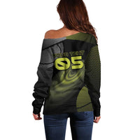 Custom Tennis Off Shoulder Sweater Grand Slam Style