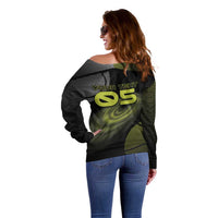 Custom Tennis Off Shoulder Sweater Grand Slam Style