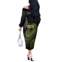 Custom Tennis Off The Shoulder Long Sleeve Dress Grand Slam Style