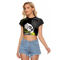 Custom Tennis Raglan Cropped T Shirt Grand Slam Style
