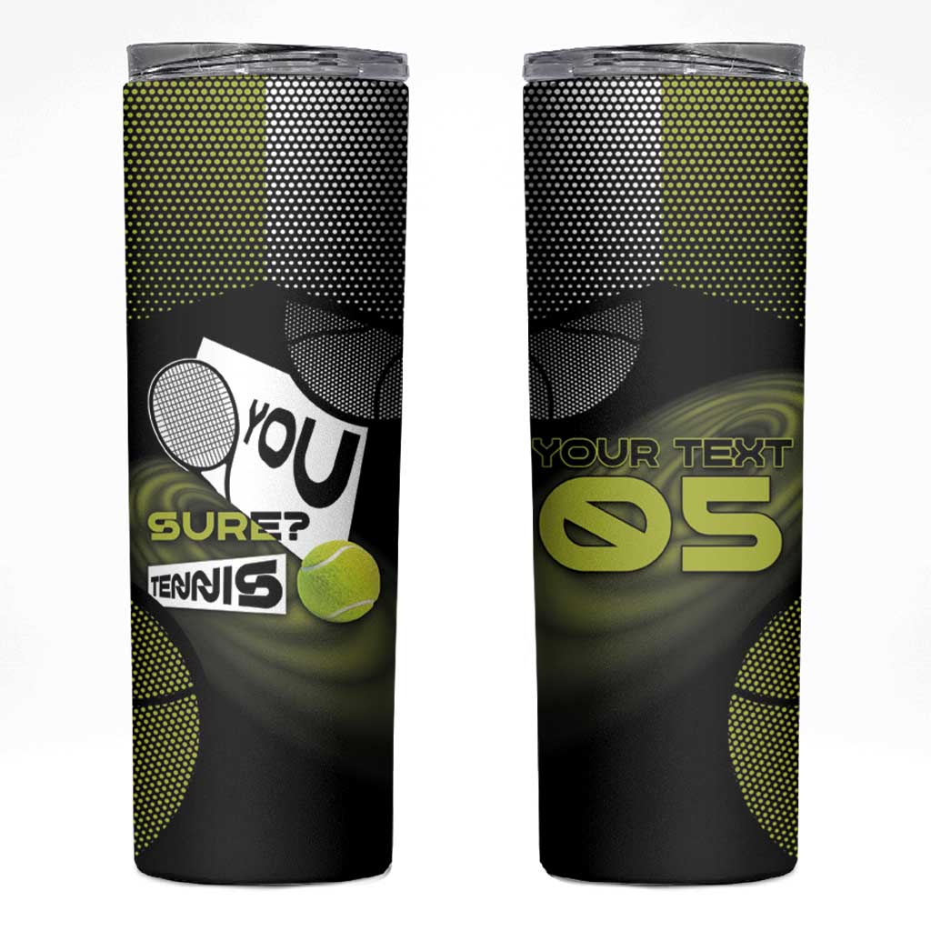 Custom Tennis Skinny Tumbler Grand Slam Style