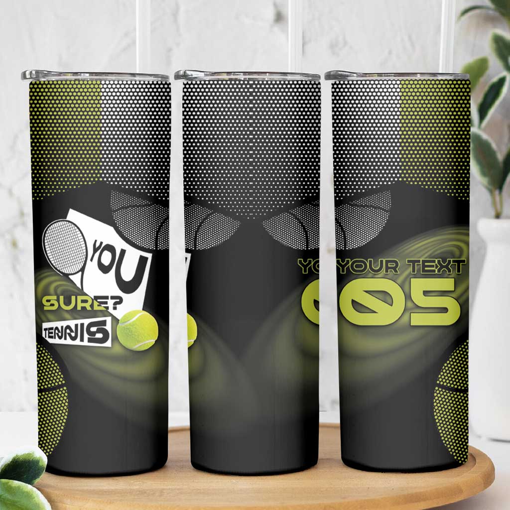 Custom Tennis Skinny Tumbler Grand Slam Style
