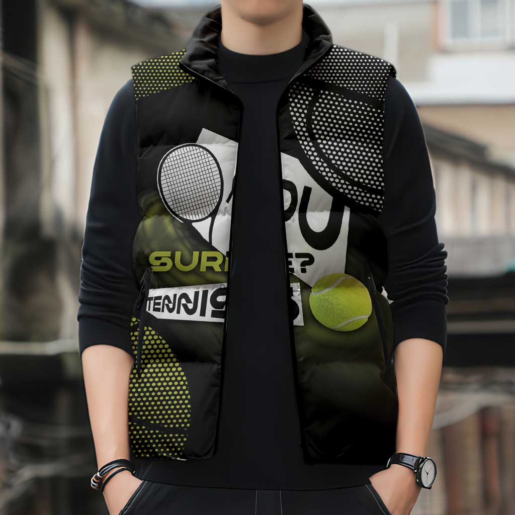 Custom Tennis Sleeveless Puffer Jacket Grand Slam Style