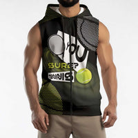 Custom Tennis Sleeveless Zip Hoodie Grand Slam Style