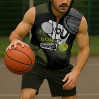 Custom Tennis Sleeveless Zip Hoodie Grand Slam Style