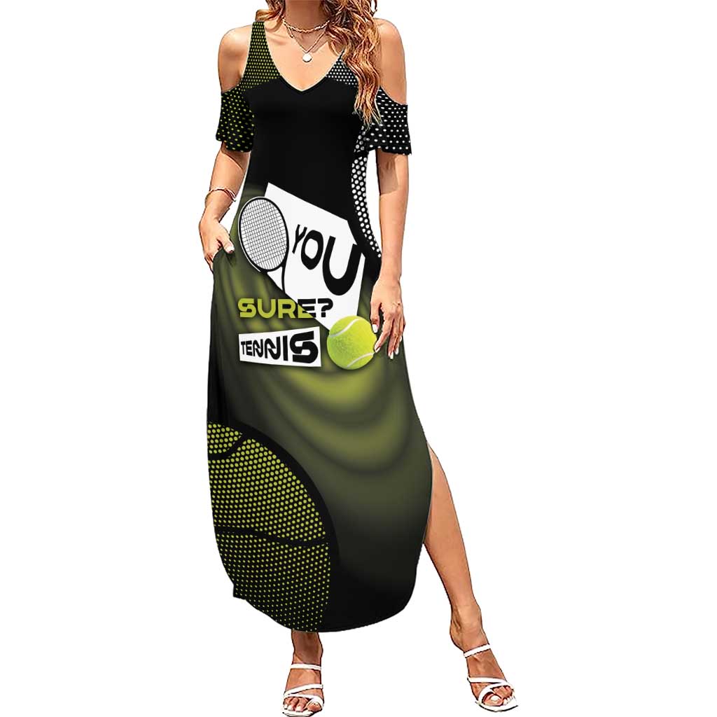 Custom Tennis Summer Maxi Dress Grand Slam Style