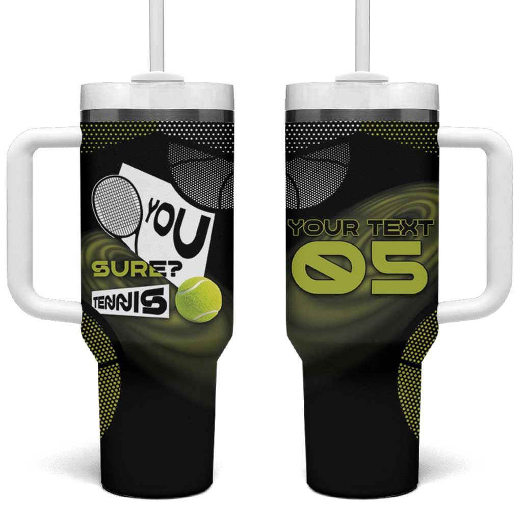 Custom Tennis Tumbler With Handle Grand Slam Style
