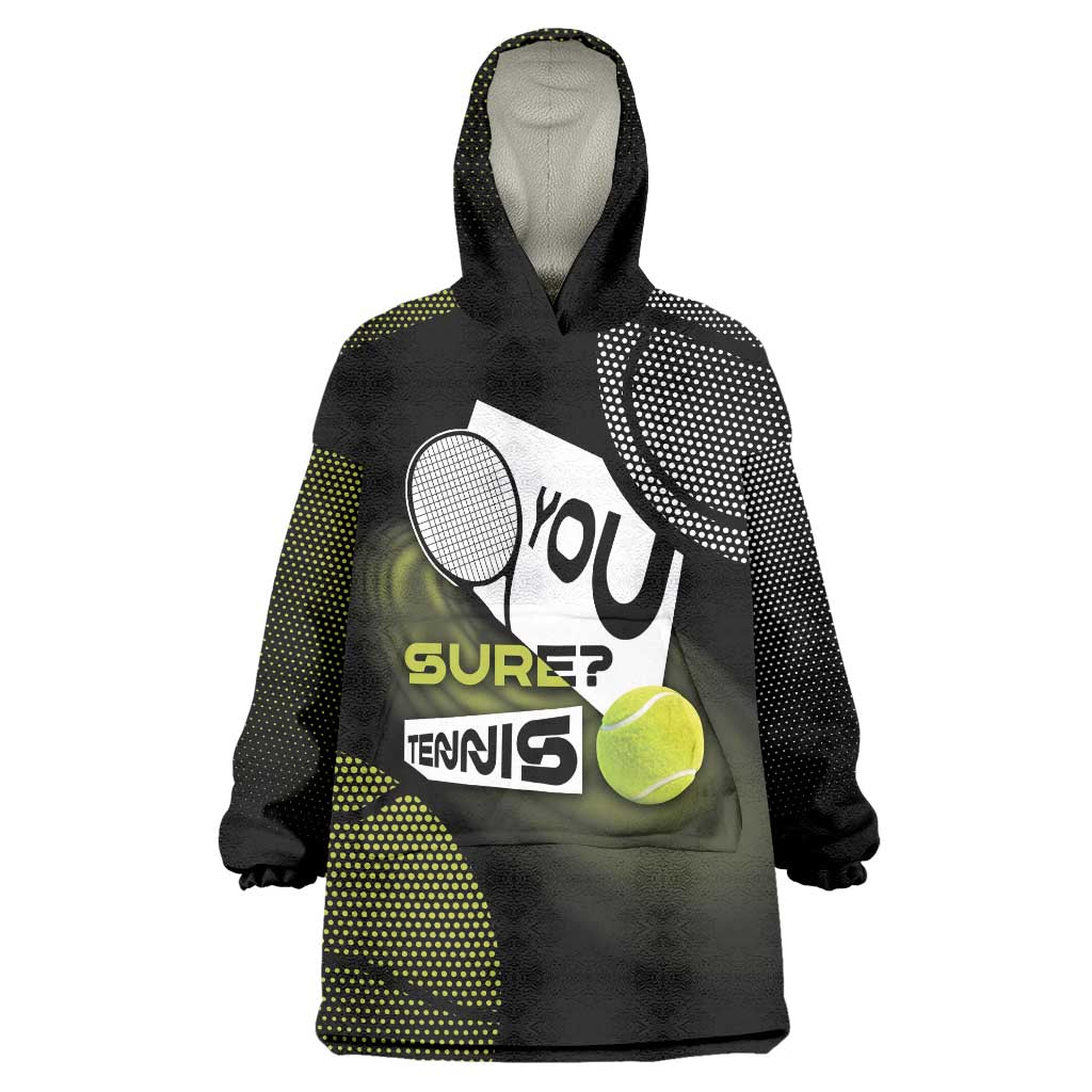 Custom Tennis Wearable Blanket Hoodie Grand Slam Style
