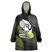 Custom Tennis Wearable Blanket Hoodie Grand Slam Style