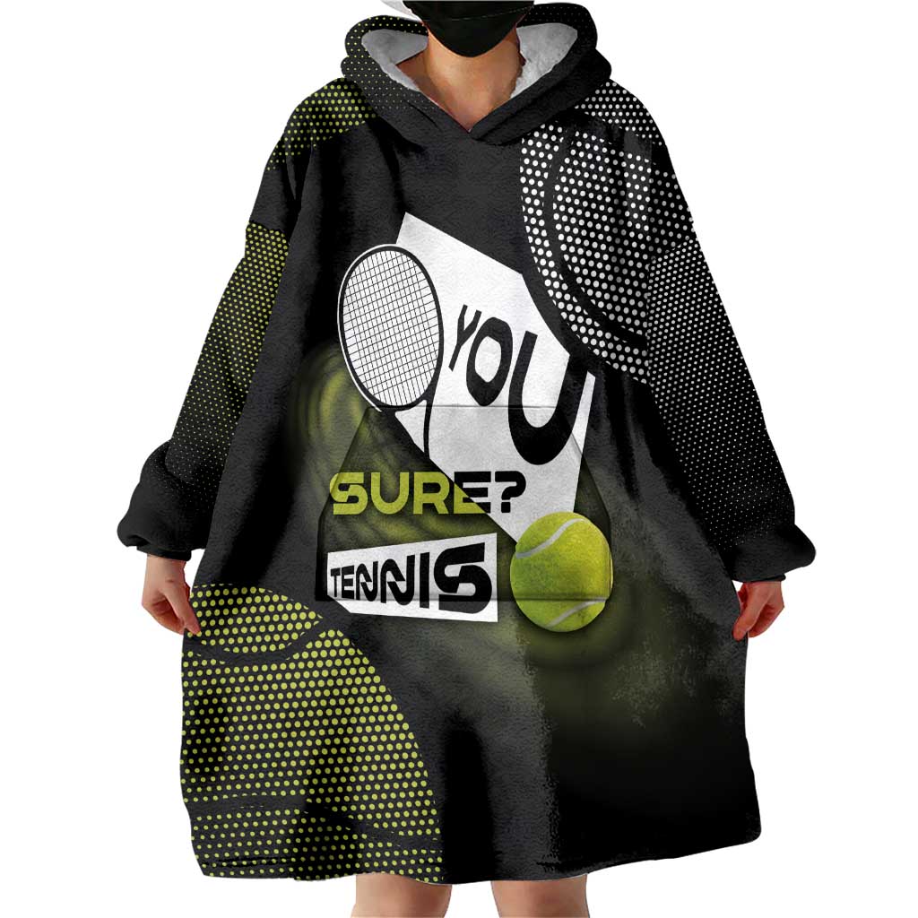 Custom Tennis Wearable Blanket Hoodie Grand Slam Style