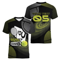 Custom Tennis Women V-Neck T-Shirt Grand Slam Style