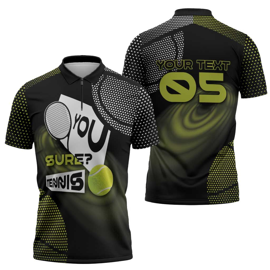 Custom Tennis Zipper Polo Shirt Grand Slam Style