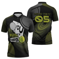 Custom Tennis Zipper Polo Shirt Grand Slam Style