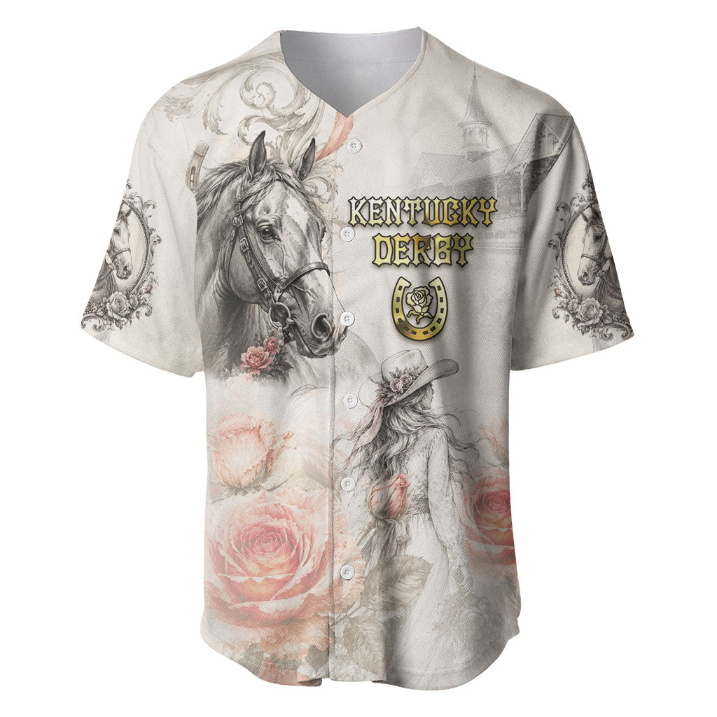 Personalized Kentucky Horse Baseball Jersey Run For The Roses